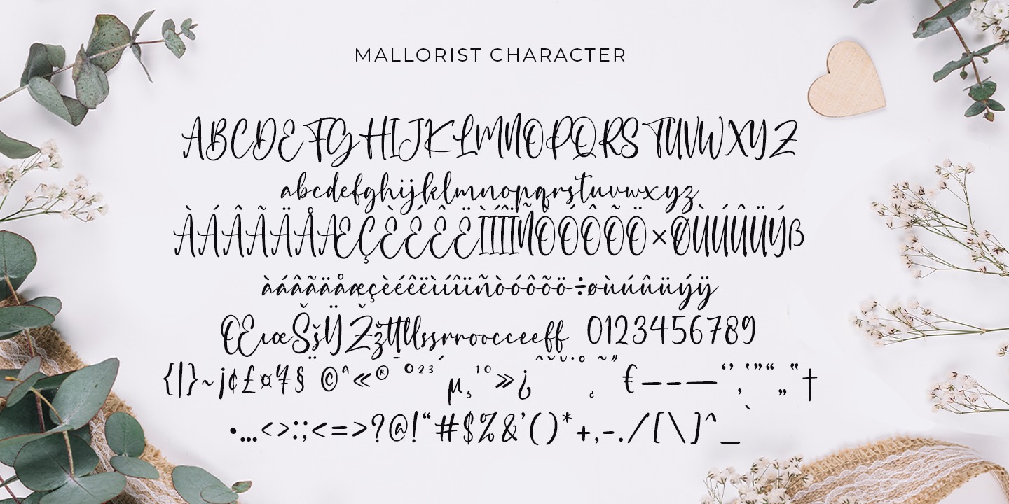 Пример шрифта Mallorist #3